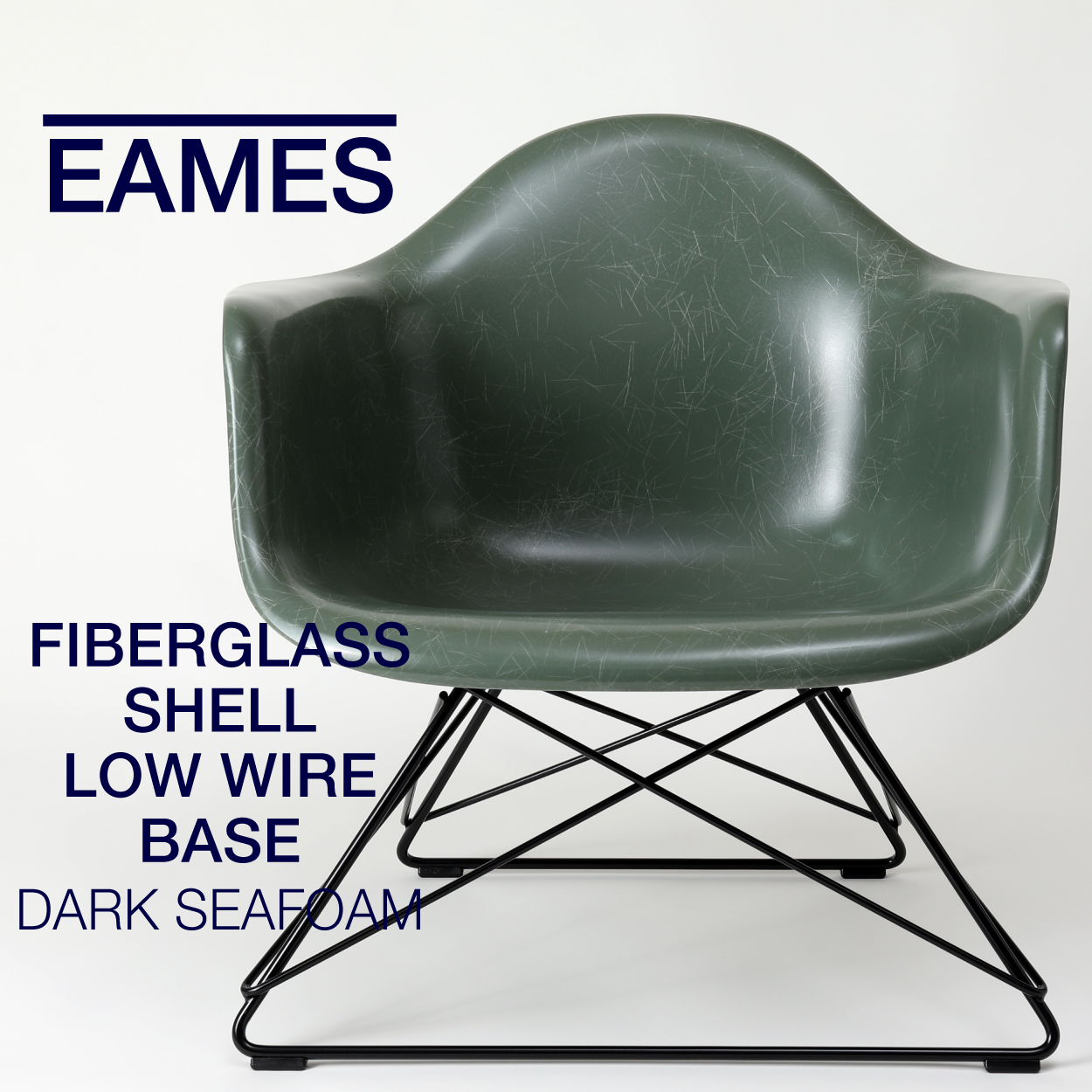イームズ ファイバーグラスシェルチェア ダークシーフォーム - 椅子/チェア